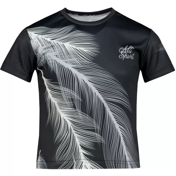  Dječja premium funkcionalna majica ALTISPORT VOJ/ALK001TR01 CRNA/SIVA 