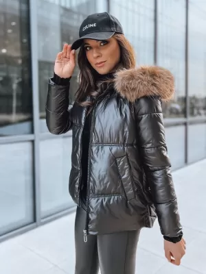Ženska jakna DSTREET SPARKLE TY3953 CRNI