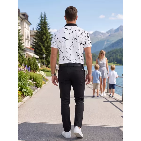 Muška funkcionalna majica kratkih rukava s vrhunskom kragnom ALTISPORT VOJ/ALM034TR05 BIJELA 