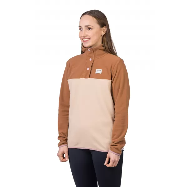  Ženski sweatshirt HANNAH NUKA ARGANOVO ULJE/SMEĐA RIŽA 