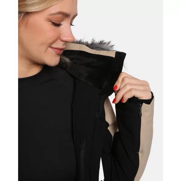  Ženska skijaška jakna KILPI CLAIR-W WL0107KI BEŽ 