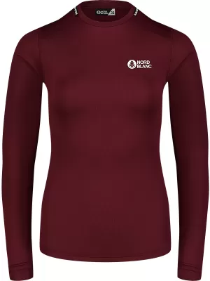 Ženska termo majica NORDBLANC LIGHTWEIGHT NBBLD7974 TAMNOCRVENA