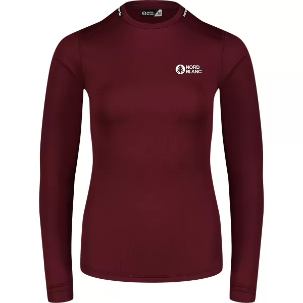  Ženska termo majica NORDBLANC LIGHTWEIGHT NBBLD7974 TAMNOCRVENA 
