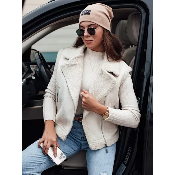  Prsluk DSTREET WOOLZIP TY4743 BIJELA 