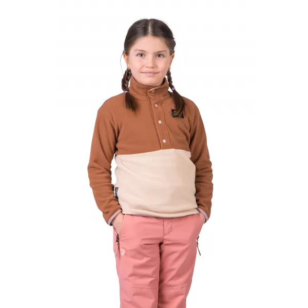  Dječji sweatshirt HANNAH MINT JR ARGANOVO ULJE/SMEĐA RIŽA 