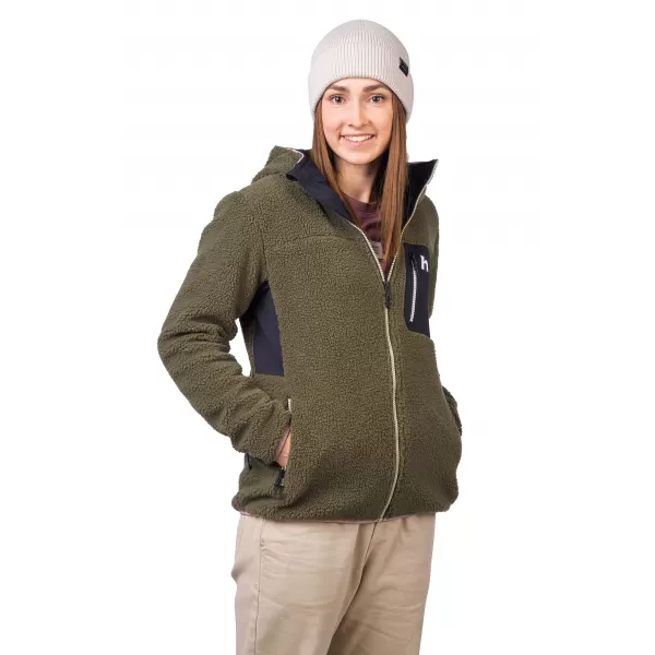  Ženski sweatshirt HANNAH KOALA HOODY BRŠLJAN ZELENA/ANTRACIT 