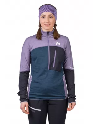 Ženski sweatshirt HANNAH MEDA HZ LAVANDA SIVA/SLOJEVITO S ML