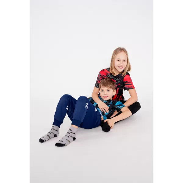  Dječja premium funkcionalna majica ALTISPORT VOJ/ALK010TR01 CRNO/CRVENO 