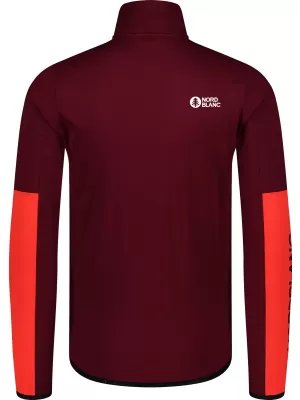 Muški powerfleece duks NORDBLANC RIVER NBSFM8011 TAMNOCRVENA