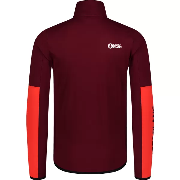  Muški powerfleece duks NORDBLANC RIVER NBSFM8011 TAMNOCRVENA 