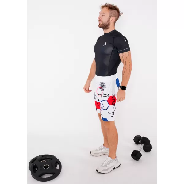 Muške premium funkcionalne kratke hlače bez džepova ALTISPORT VOJ/ALM036KRA02 HEKSA BIJELA 