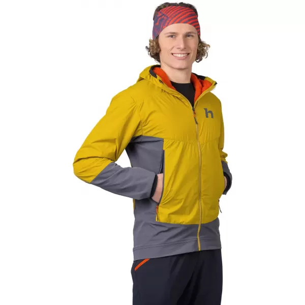  Muška jakna HANNAH VERTICAL STARINSKA MAHOVINA/SIVA PRUGA 