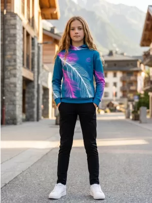 Dječja vrhunska funkcionalna majica ALTISPORT VOJ/ALK001MI01 BENZIN/ROZA
