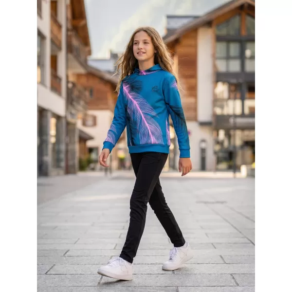 Dječja vrhunska funkcionalna majica ALTISPORT VOJ/ALK001MI01 BENZIN/SVIJETLO ROZA 