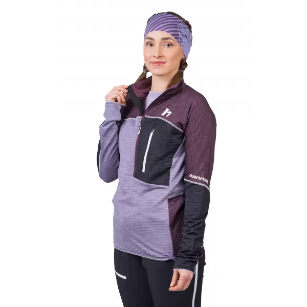  Ženski sweatshirt HANNAH MEDA HZ OREZATI LJUBIČASTA/LAVANDA SIVA MEL 