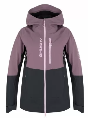 Ženska hardshell jakna HUSKY NICCO L LJUBIČASTA/SIVA
