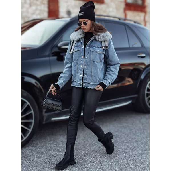  Ženska jakna DSTREET FURDENIM TY4755 SVIJETLOPLAV 