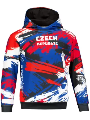 Dječja vrhunska funkcionalna majica ALTISPORT VOJ/ALK036MI01 ČERNÁ/ČERVENÁ/MODRÁ CRNO/PLAVO/CRVENO