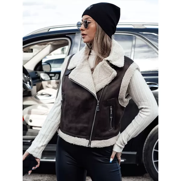  Prsluk DSTREET WOOLZIP TY4746 ČERNÁ/KARAMELOVÁ CRNA/SMEĐA 
