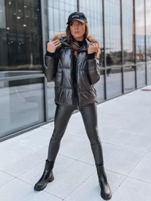 Ženska jakna DSTREET SPARKLE TY3953 CRNI