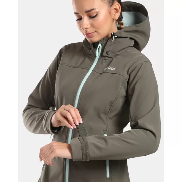  Ženska softshell jakna KILPI RAVIA-W WL0129KI TAMNO ZELENA 