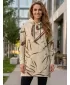 Ženski funkcionalni produljeni sweatshirt premium ALTISPORT VOJ/ALW049MI03 SMEĐA