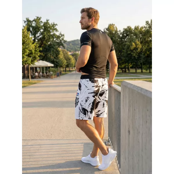  Muške premium funkcionalne kratke hlače bez džepova ALTISPORT VOJ/ALM036KRA02 APSTRAKCIJA 