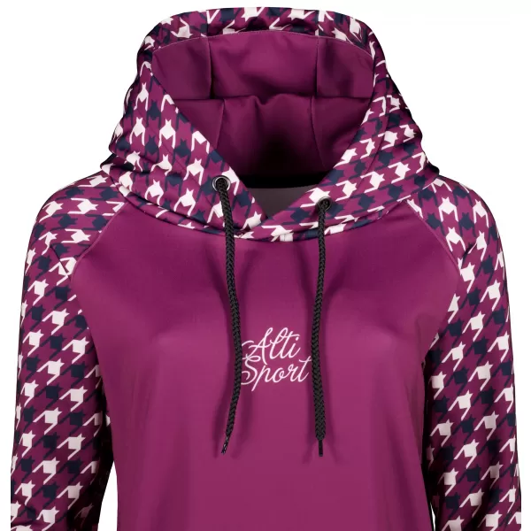  Ženski funkcionalni produljeni sweatshirt premium ALTISPORT VOJ/ALW048MI03 LJUBIČASTA 