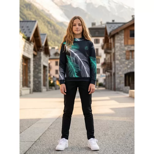  Dječja vrhunska funkcionalna majica ALTISPORT VOJ/ALK001MI01 CRNO/TIRKIZNO 