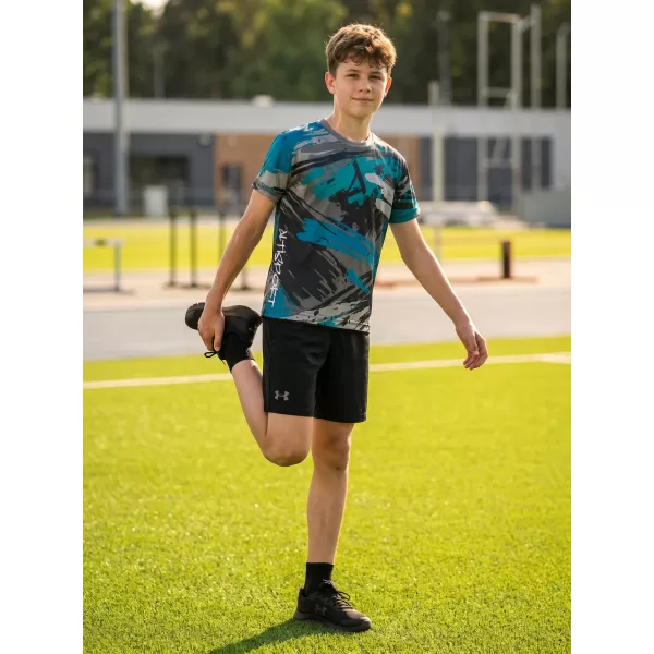  Dječja premium funkcionalna majica ALTISPORT VOJ/ALK014TR01 CRNI/KEROZIN 