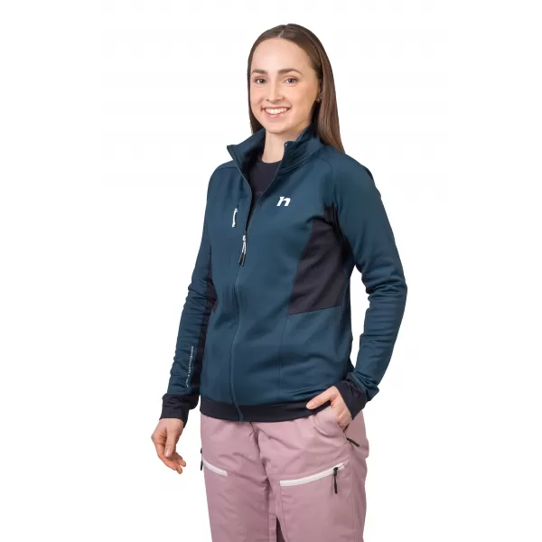  Ženski sweatshirt HANNAH NELA SLOJEVITO MORE/ANTRACIT 