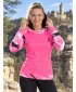 Ženska vrhunska funkcionalna majica ALTISPORT VOJ/ALW039MI01 FLUO RUŽIČASTA