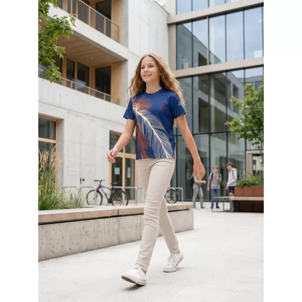  Dječja premium funkcionalna majica ALTISPORT VOJ/ALK001TR01 TAMNOPLAVA/SMEĐA 