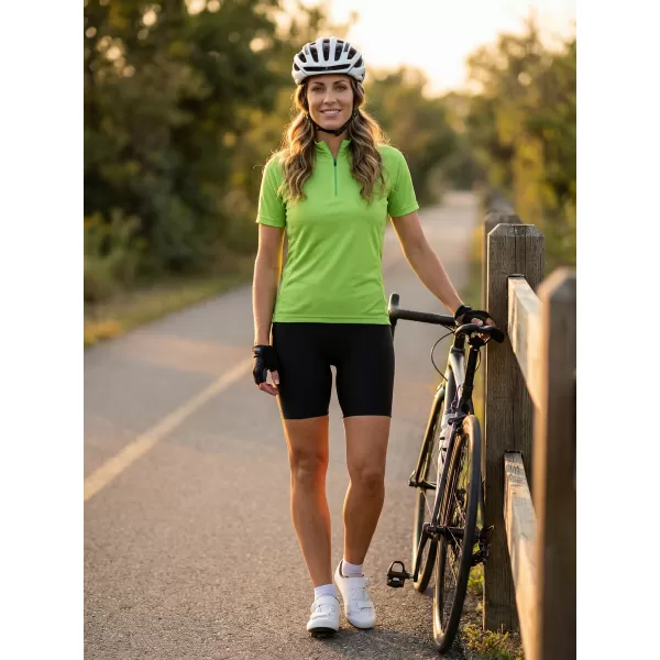  Ženski biciklistički dres ALTISPORT NoPrint NP/ALW115NJ ZELENA LIMETA 