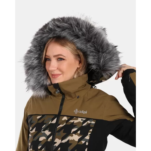  Ženska skijaška jakna KILPI CLAIR-W WL0107KI KAKI 