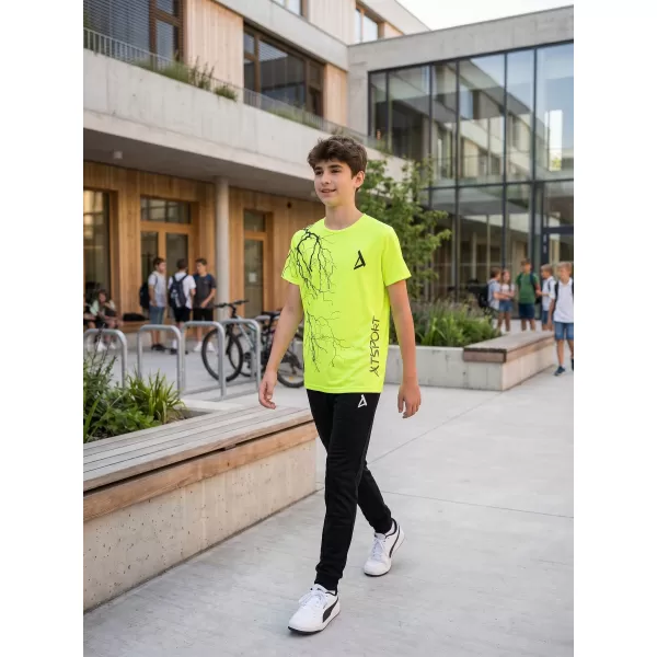  Dječja premium funkcionalna majica ALTISPORT VOJ/ALK004TR01 NEON ŽUTA 