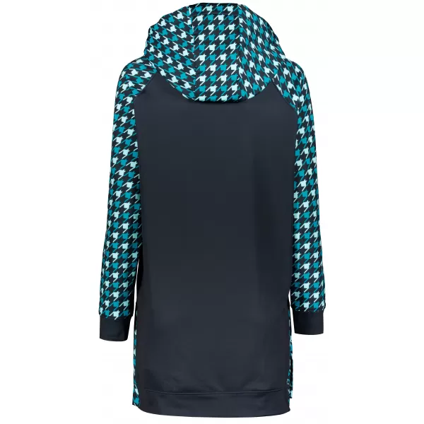  Ženski funkcionalni produljeni sweatshirt premium ALTISPORT VOJ/ALW048MI03 CRNA I PLAVA 