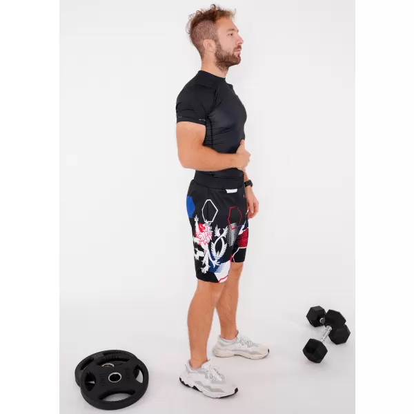  Muške premium funkcionalne kratke hlače bez džepova ALTISPORT VOJ/ALM036KRA02 HEKSA CRNA 