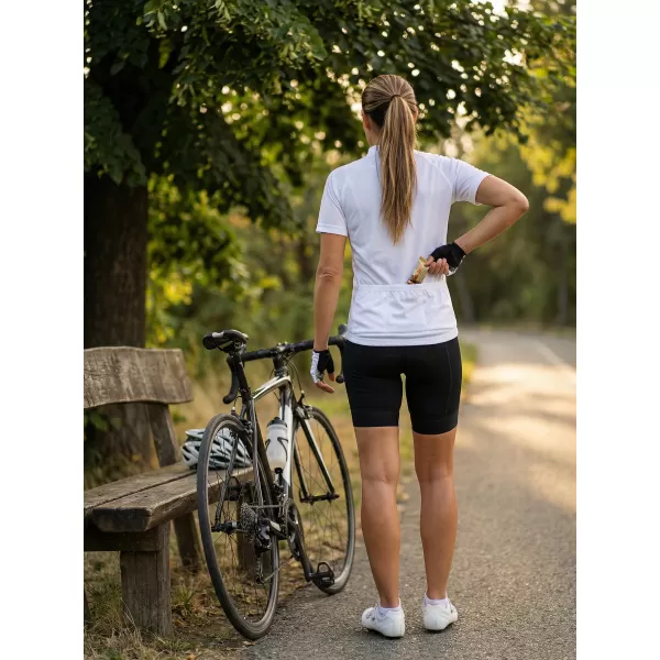  Ženski biciklistički dres ALTISPORT NoPrint NP/ALW115NJ BIJELA 