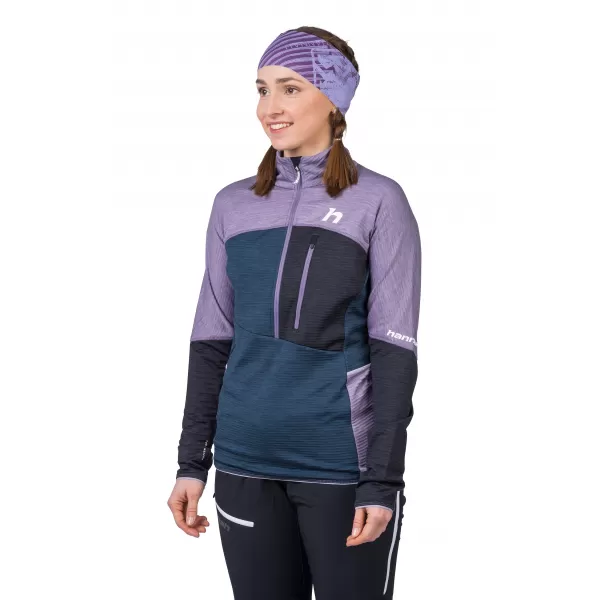  Ženski sweatshirt HANNAH MEDA HZ LAVANDA SIVA/SLOJEVITO S ML 