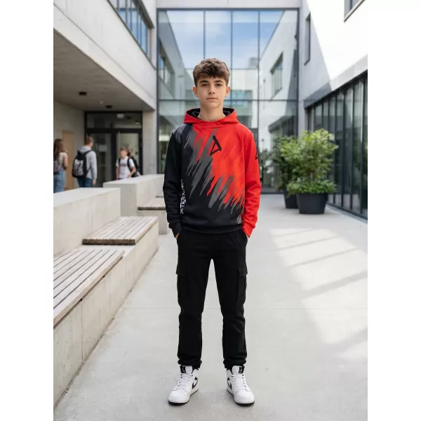  Dječja vrhunska funkcionalna majica ALTISPORT VOJ/ALK006MI01 CRNO/CRVENO 