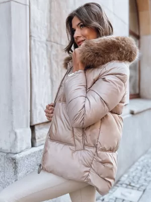 Ženska jakna DSTREET SPARKLE TY3948 KARAMELA