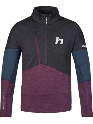 Muški sweatshirt HANNAH NIRO HZ ANTRACIT/SUHA ŠLJIVA LJUBIČASTA MEL