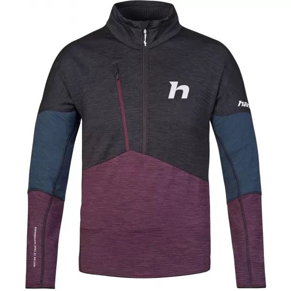  Muški sweatshirt HANNAH NIRO HZ ANTRACIT/SUHA ŠLJIVA LJUBIČASTA MEL 