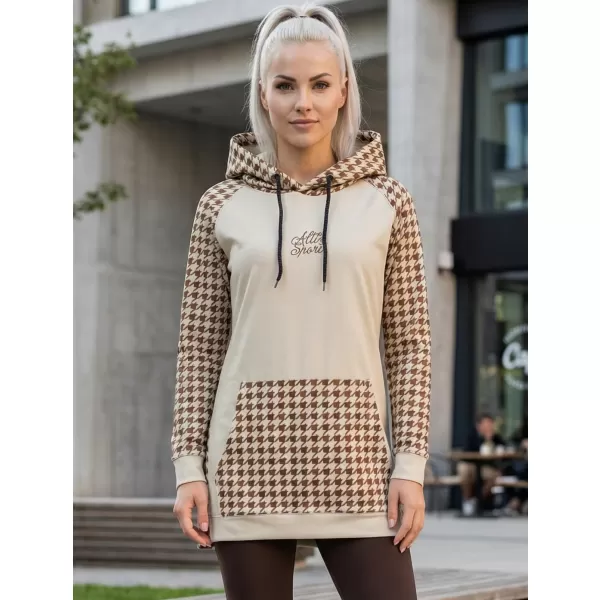  Ženski funkcionalni produljeni sweatshirt premium ALTISPORT VOJ/ALW048MI03 SMEĐA 