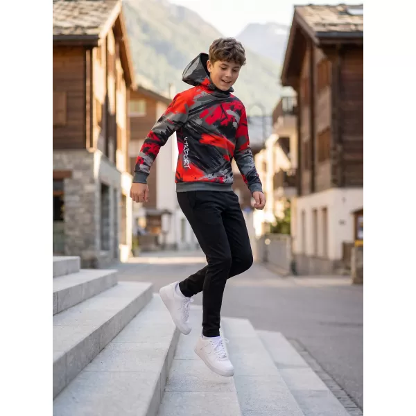  Dječja vrhunska funkcionalna majica ALTISPORT VOJ/ALK014MI01 CRNO/CRVENO 