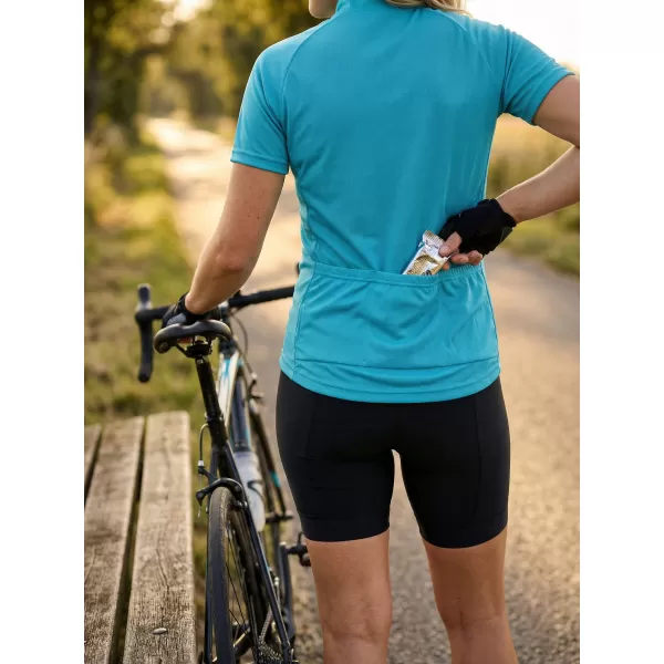  Ženski biciklistički dres ALTISPORT NoPrint NP/ALW115NJ TIRKIZ 