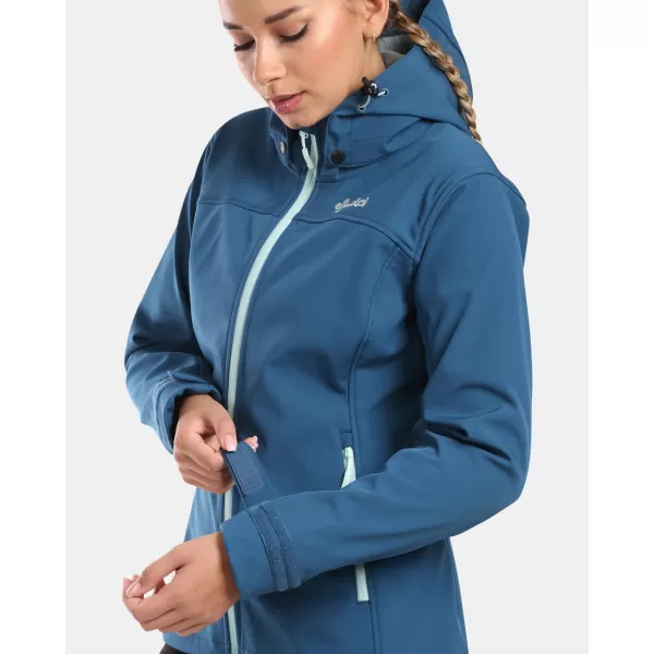  Ženska softshell jakna KILPI RAVIA-W WL0129KI TAMNOPLAVA 