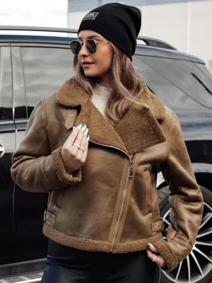 Ženska jakna DSTREET SOFTSTILL TY4747 KARAMELA