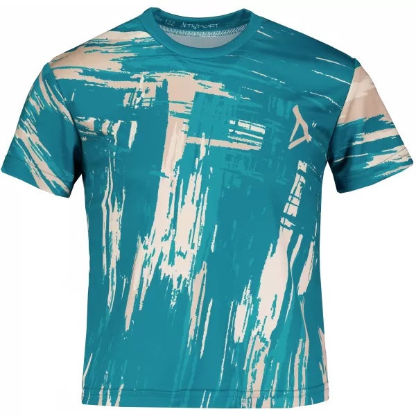  Dječja premium funkcionalna majica ALTISPORT VOJ/ALK010TR01 SMARAGDNO/PLAVO 